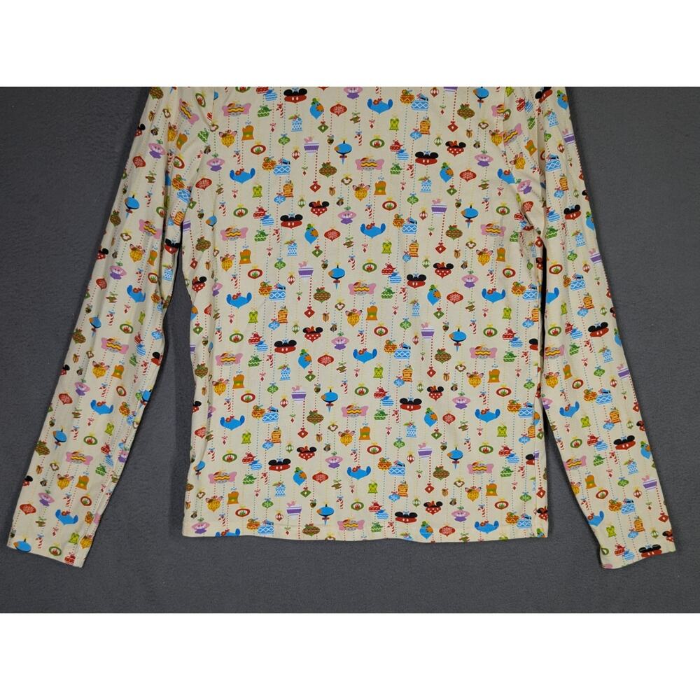 Disney Parks Holiday Turtleneck Mickey & Friends Christmas Ornament Print Sz SM - Picture 3 of 8